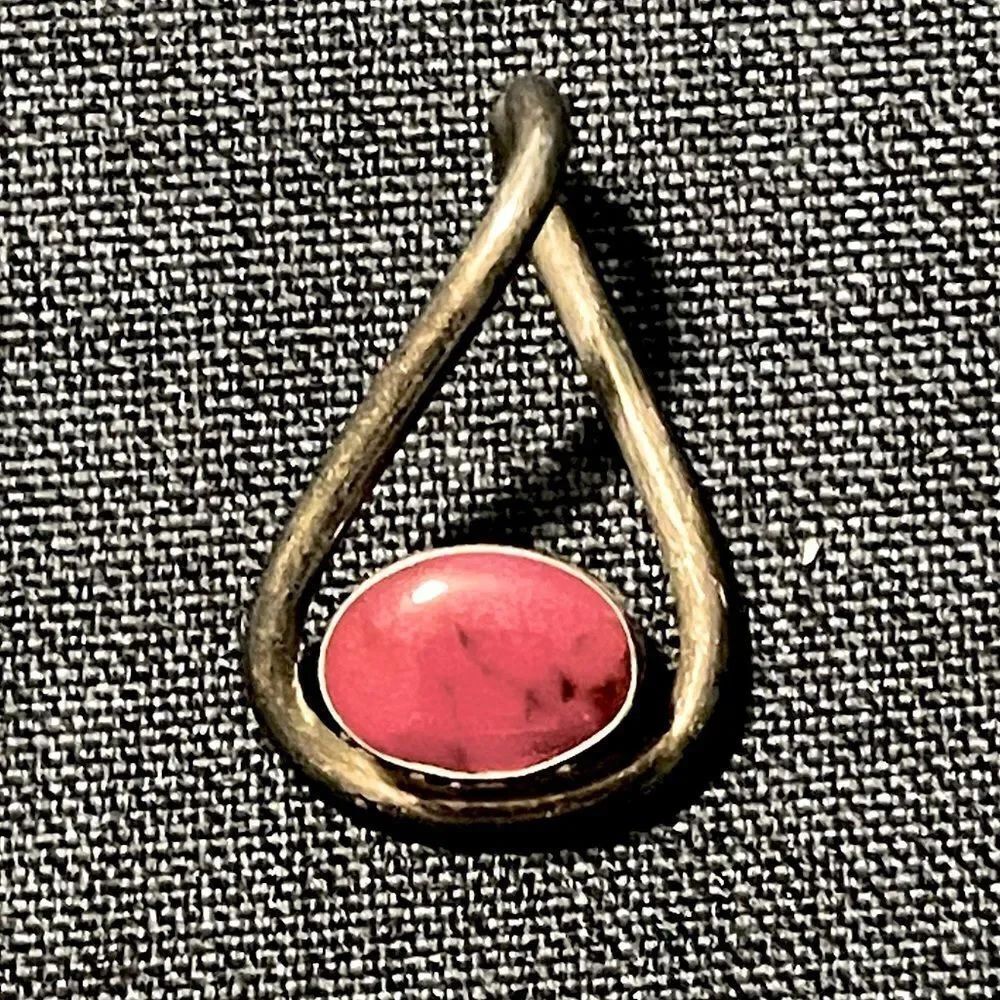Red Jasper Silver Pendant.